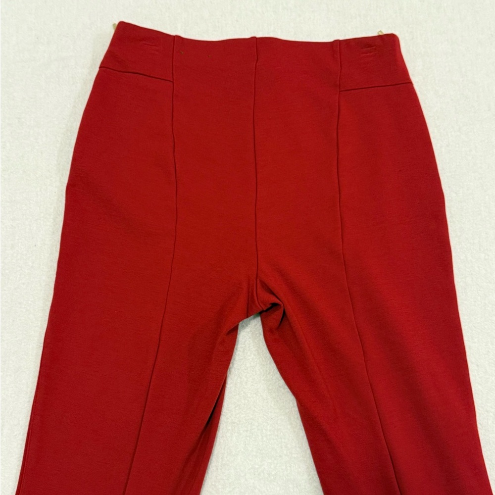 INC International Concepts Red Skinny Pants Zipper Detail Size 8 - Picture 2 of 8